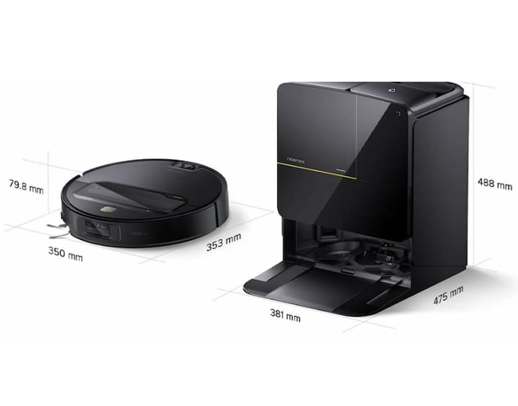 Robot hút bụi lau nhà cánh tay cơ học Roborock Saros Z70 - Đen